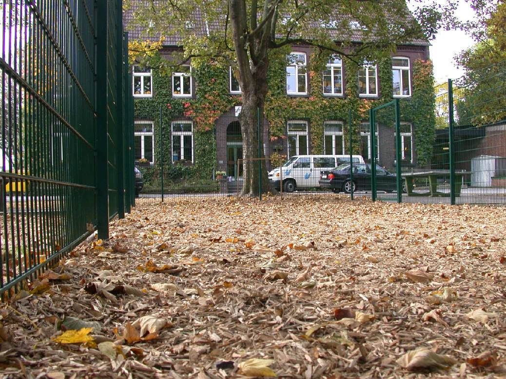 Bolzplatz Grundschule in Hilden - Herbstzeit